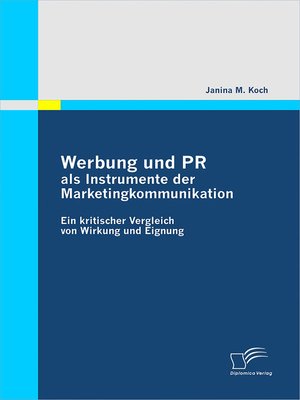 cover image of Werbung und PR als Instrumente der Marketingkommunikation